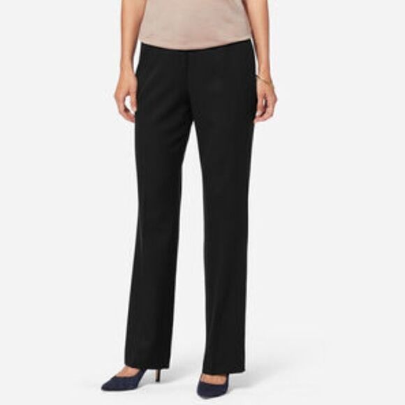 Black Stretch Wool Dress Pants - Picture 1 of 8